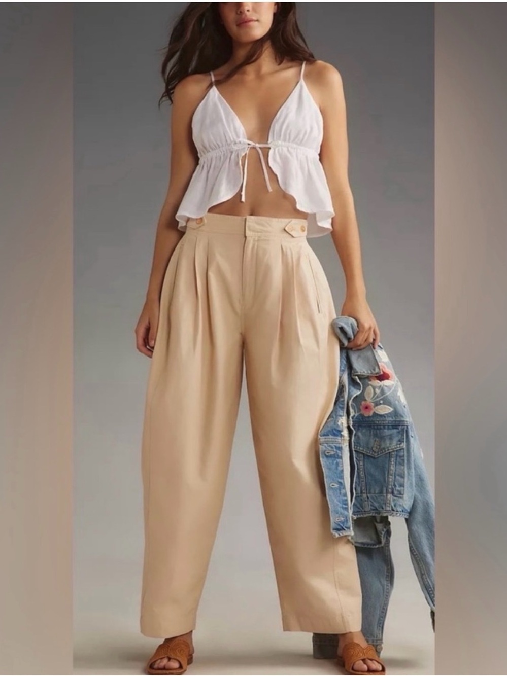 Anthropologie Maeve Utility Barrel Trouser